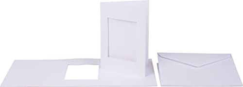 folia 8768/10 - Passepartoutkarten mit rechteckigem Ausschnitt, weiß, DIN A6, 10 Karten und Kuverts - ideal zum kreativen Gestalten von Einladungen, Glückwunschkarten folia 8768/10 - Passepartoutkarten mit rechteckigem Ausschnitt, weiß, DIN A6, 10 Karten und Kuverts - ideal zum kreativen Gestalten von Einladungen, Glückwunschkarten von folia