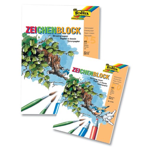 Zeichenblock 80g DIN A4 50Bl von folia