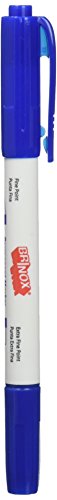BRINOX – Permanent Marker mit Doppelspitze blau von Brinox