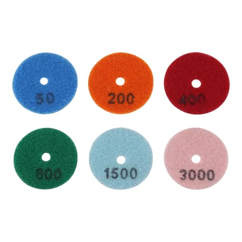 Briny River 6 Stück 5,1 cm trockene Diamant-Polierpads 55 mm 50 # 200 # 400 # 800 # 1500 # 3000 # Körnungen Polierpads für Granit Quarz Stein Marmor Boden Briny River 6 Stück 5,1 cm trockene Diamant-Polierpads 55 mm 50 # 200 # 400 # 800 # 1500 # 3000 # Körnungen Polierpads für Granit Quarz Stein Marmor Boden von Briny River