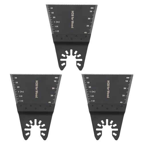 Briny River Oszillierende Multitool-Sägeblätter zum Schneiden von Harthölzern, Trockenbau-Kunststoffen, nichtmetallischen Materialien, 90 x 68 mm, 3 Stück Briny River Oszillierende Multitool-Sägeblätter zum Schneiden von Harthölzern, Trockenbau-Kunststoffen, nichtmetallischen Materialien, 90 x 68 mm, 3 Stück von Briny River