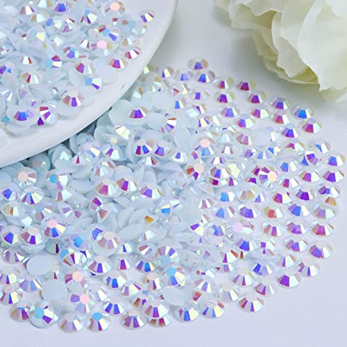 Briskbloom 2000 Stück 4 mm Kunstharz-Strasssteine, flache Rückseite, Gelee-Harz-Strasssteine für Tassen, Flaschen, Becher, Basteldekoration, lose glitzernde Diamantsteine von Briskbloom