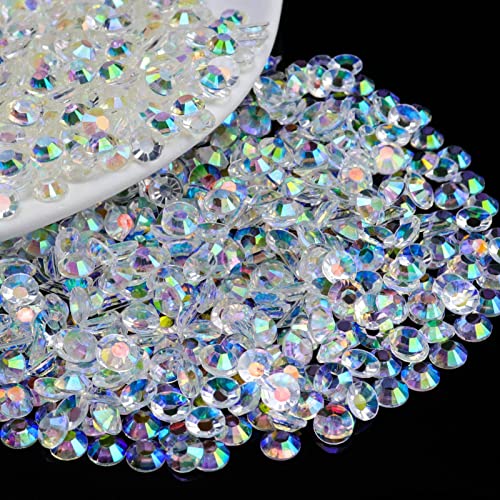 Briskbloom 3000 Stück 2 mm Harz-Strasssteine mit flacher Rückseite, transparente AB-Farbe, flache Rückseite, Gelee-Harz-Strasssteine für Tassen, Flaschen, Becher, Basteldekoration, lose glitzernde Briskbloom 3000 Stück 2 mm Harz-Strasssteine mit flacher Rückseite, transparente AB-Farbe, flache Rückseite, Gelee-Harz-Strasssteine für Tassen, Flaschen, Becher, Basteldekoration, lose glitzernde von Briskbloom