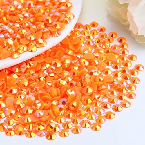 Briskbloom Harz-Strasssteine mit flacher Rückseite, 5 mm, orangefarben, flache Rückseite, für Tassen, Flaschen, Becher, Basteldekoration, lose glitzernde Diamantsteine, 2000 Stück Briskbloom Harz-Strasssteine mit flacher Rückseite, 5 mm, orangefarben, flache Rückseite, für Tassen, Flaschen, Becher, Basteldekoration, lose glitzernde Diamantsteine, 2000 Stück von Briskbloom