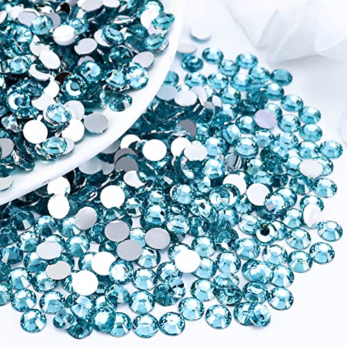 Briskbloom SS16 Strasssteine mit flacher Rückseite, 4 mm, Aquamarin, flache Rückseite, für Nägel, Becher, Flaschen, Basteldekoration, lose glitzernde Diamantsteine, 3000 Stück Briskbloom SS16 Strasssteine mit flacher Rückseite, 4 mm, Aquamarin, flache Rückseite, für Nägel, Becher, Flaschen, Basteldekoration, lose glitzernde Diamantsteine, 3000 Stück von Briskbloom