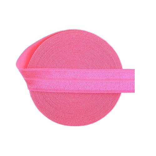 Bristlegrass Passionsfrucht, 4,5 m, Picot-Schlaufen, elastisches Band, Rüschen, Spitze, Spandex-Band für Haargummis, Stirnband, Dessous, Unterwäsche, Nähband, Spitze, Passionsfrucht, 4,5 m, 1,6 m von Bristlegrass