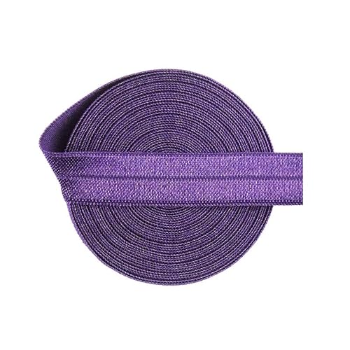 Bristlegrass Pflaumenfarbenes Satinband zum Nähen, Rolle, Rolle, glänzend, dehnbar, für Haargummis, Stirnband, Kleid, DIY, Nähen, Spitzenband, Pflaume (9,7 m, 12 m) von Bristlegrass