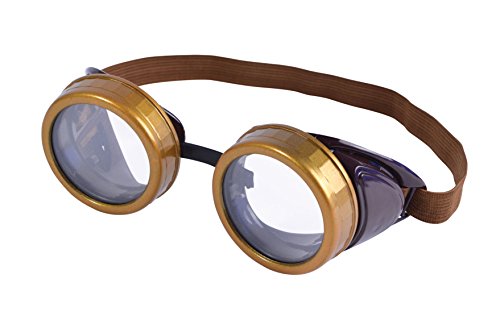 Bristol Novelty BA248 Steam Punk Brille, Unisex-Erwachsene, braun, Einheitsgröße von Bristol Novelty