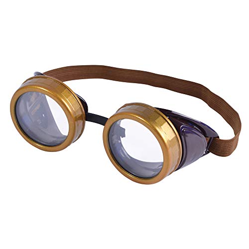 Bristol Novelty BA248 Steampunk Steam-Punk-Brille, Unisex-Erwachsene, Einfarbig, braun, Einheitsgröße Bristol Novelty BA248 Steampunk Steam-Punk-Brille, Unisex-Erwachsene, Einfarbig, braun, Einheitsgröße von Bristol Novelty