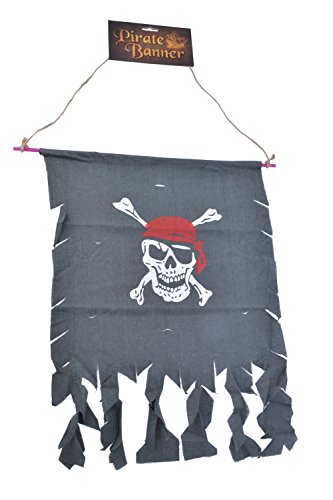 Bristol Novelty PG063 Pirat Banner, Schwarz/Weiß/Rot, Einheitsgröße Bristol Novelty PG063 Pirat Banner, Schwarz/Weiß/Rot, Einheitsgröße von Bristol Novelty
