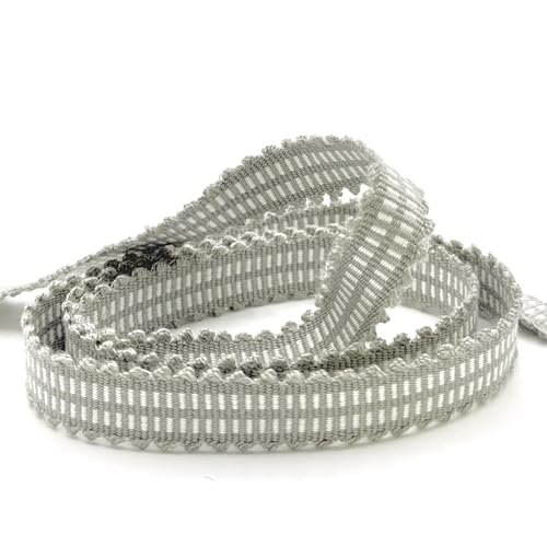 17 mm geflochtenes Geflecht, Silber auf 25 m Karte von British Trimmings