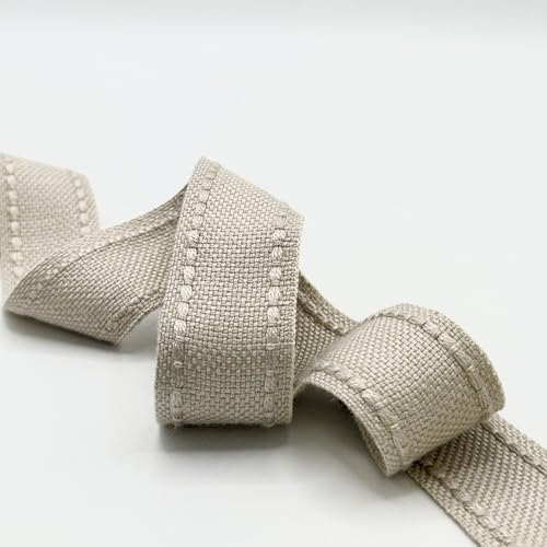 3 cm geflochtenes Geflecht, beige auf 25 m Karte 3 cm geflochtenes Geflecht, beige auf 25 m Karte von British Trimmings