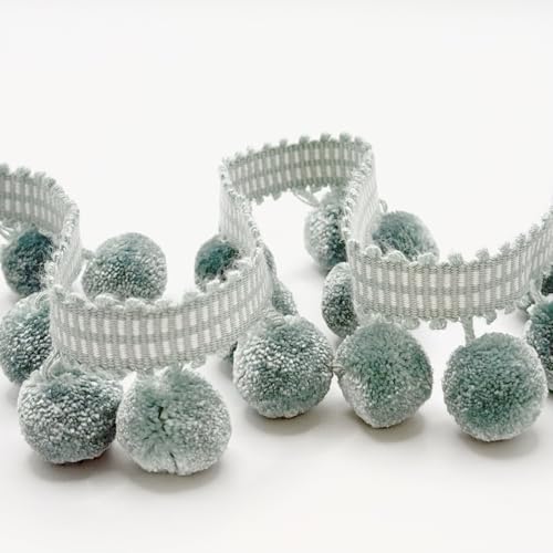 Fransen aus Pompon, 40 mm, auf 12,5 m langer Karte von British Trimmings