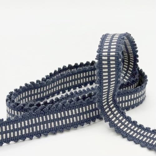 Gewebtes Geflecht, 17 mm, Marineblau auf 25 m Karte Gewebtes Geflecht, 17 mm, Marineblau auf 25 m Karte von British Trimmings