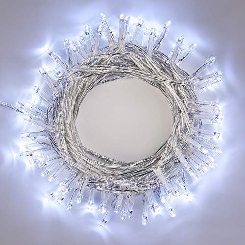 BrizLabs 15M 100 LED Lichterkette Außen Kaltweiß Weihnachten Beleuchtung Outdoor 8 Modi Wasserdicht für Innen Weihnachtsbaum Zimmer Garten Party Hochzeit Halloween Deko BrizLabs 15M 100 LED Lichterkette Außen Kaltweiß Weihnachten Beleuchtung Outdoor 8 Modi Wasserdicht für Innen Weihnachtsbaum Zimmer Garten Party Hochzeit Halloween Deko von BrizLabs