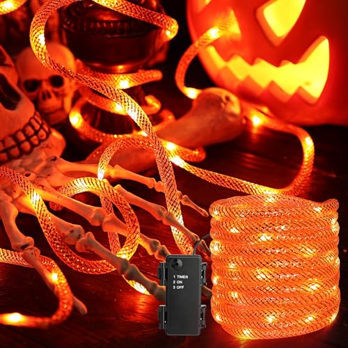 BrizLabs Halloween Lichterkette Innen, 36 LED Orange Herbstdeko Lichterketten Batterienbetriebe mit Timer Weihnachtsbeleuchtung Außen für Garten Fenster Terrasse Bäume Erntedankfest Geburtstag Feier BrizLabs Halloween Lichterkette Innen, 36 LED Orange Herbstdeko Lichterketten Batterienbetriebe mit Timer Weihnachtsbeleuchtung Außen für Garten Fenster Terrasse Bäume Erntedankfest Geburtstag Feier von BrizLabs