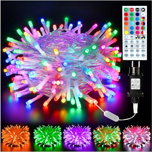 BrizLabs Weihnachten Lichterkette Außen, 20M 200 LED Bunt Farbwechsel RGB Lichterketten Strombetrieben Wasserdicht Weihnachtslichterkette für Innen Kinderzimmer Hause Party Garten Balkon Halloween BrizLabs Weihnachten Lichterkette Außen, 20M 200 LED Bunt Farbwechsel RGB Lichterketten Strombetrieben Wasserdicht Weihnachtslichterkette für Innen Kinderzimmer Hause Party Garten Balkon Halloween von BrizLabs