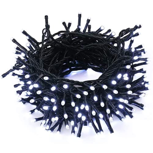 Weihnachten LED Lichterkette Außen mit Stecker, BrizLabs 10M 100 LED Tannenbaum Deko Lichter 8 Modi Indoor Lichterkette mit Wasserdicht für Outdoor Garten Baum Feier Balkon Terrasse Party, Kaltweiß Weihnachten LED Lichterkette Außen mit Stecker, BrizLabs 10M 100 LED Tannenbaum Deko Lichter 8 Modi Indoor Lichterkette mit Wasserdicht für Outdoor Garten Baum Feier Balkon Terrasse Party, Kaltweiß von BrizLabs