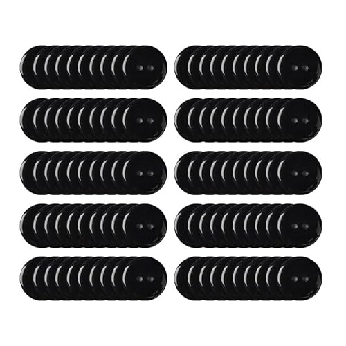 100 Stück 15 mm schwarze Knöpfe, 2 Löcher, Knöpfe für Bastelarbeiten, Basteln, Dekoration, Verwendung für Hemden, Strickjacken. 100 Stück 15 mm schwarze Knöpfe, 2 Löcher, Knöpfe für Bastelarbeiten, Basteln, Dekoration, Verwendung für Hemden, Strickjacken. von BroLuka