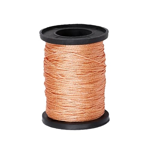 50 m Strong Bonded Nylonfäden zum Nähen, schwarz, 50 m lang (braun, 50 m) von BroLuka