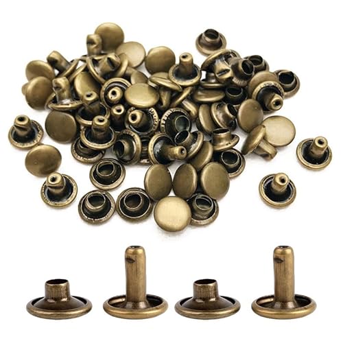 60 Sets Nieten aus Leder mit Doppelkapseln, Bronze, Pilzstuds aus Metall, Mode für Stoffgürtel, Tierhalsbänder, Stiefelreparaturen, Dekorationen 60 Sets Nieten aus Leder mit Doppelkapseln, Bronze, Pilzstuds aus Metall, Mode für Stoffgürtel, Tierhalsbänder, Stiefelreparaturen, Dekorationen von BroLuka