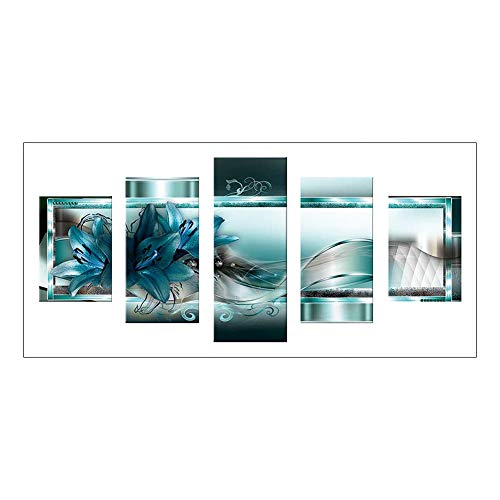 Broadroot 5D-Strassgemälde zum Selbstgestalten, 5 Bilder, Kombi-Kits, Handarbeit, DIY, Stickerei, Geschenk, für Haus, Wand, Büro, Wohnzimmer, Schlafzimmer blaue blumen Broadroot 5D-Strassgemälde zum Selbstgestalten, 5 Bilder, Kombi-Kits, Handarbeit, DIY, Stickerei, Geschenk, für Haus, Wand, Büro, Wohnzimmer, Schlafzimmer blaue blumen von Broadroot