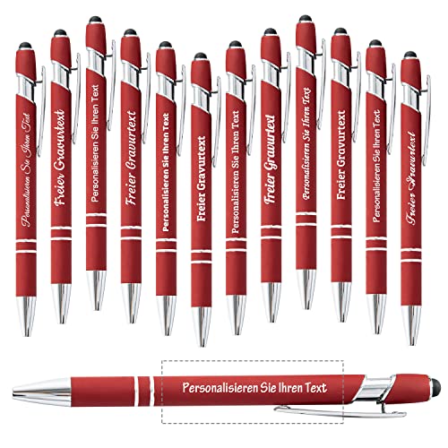 Brocade Creek 48 personalisierte Stifte mit Namen, Soft-Touch-Kugelschreiber, der beste Stift für Schüler/Erwachsene, Weihnachten, Abschluss, Jubiläum, Büro, Schule, glattes Schreiben von Brocade Creek