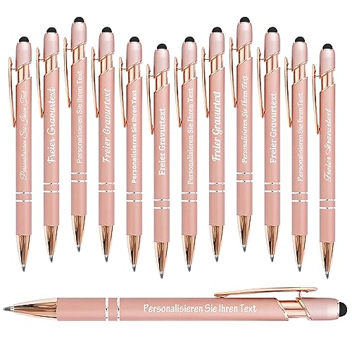 Brocade Creek 48 personalisierte Stifte mit Namen, Soft-Touch-Kugelschreiber, der beste Stift für Schüler/Erwachsene, Weihnachten, Abschluss, Jubiläum, Büro, Schule, glattes Schreiben von Brocade Creek
