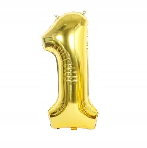 BALON 1 FOLIE GOLD IN STIRM EINER 100CM HEL SYLWESTER GEBURT von Brokatove