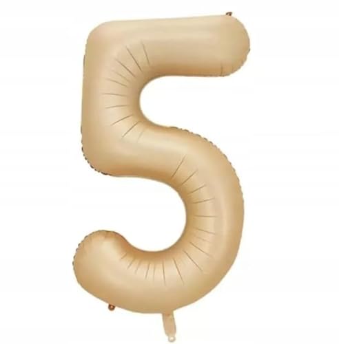 BALON DIFER 5 FÜNDE BEGE FOLIE IN STIRM 100CM GEBURT IMPREZA von Brokatove