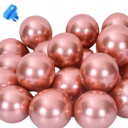BALONEN ROSA GOLD METALISIERT GROSSE GEBURTSTÄNDER WEIHNACHTEN DEKORATION von Brokatove