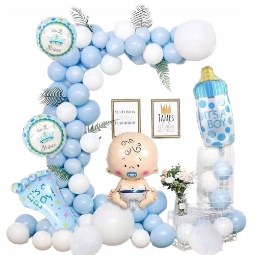 BALONY BABY SHOWER Junge GIRLAND BALONEN-GIRLAND BLAUEN BOY DEKORATIONEN BOY von Brokatove