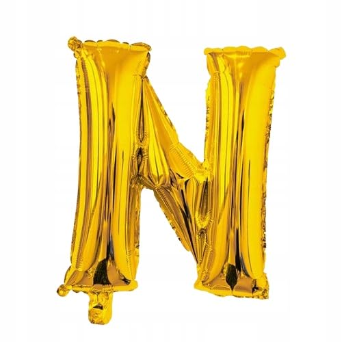 Ballon Buchstabe N Gold Folie 40cm Name Schriftzug Buchstabe Hochzeit Geburtstag Event von Brokatove
