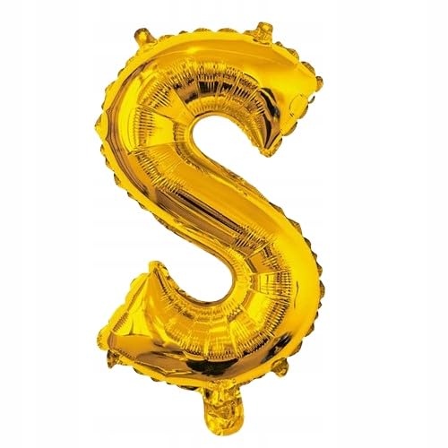 Ballon Buchstabe S gold folienfarben 40cm Name Schriftzug Buchstabe Hochzeit Geburtstag Event von Brokatove