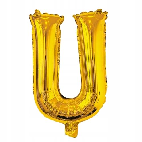 Ballon Buchstabe U gold folienfarben 40cm Name Schriftzug Buchstabe Hochzeit Geburtstag Event von Brokatove