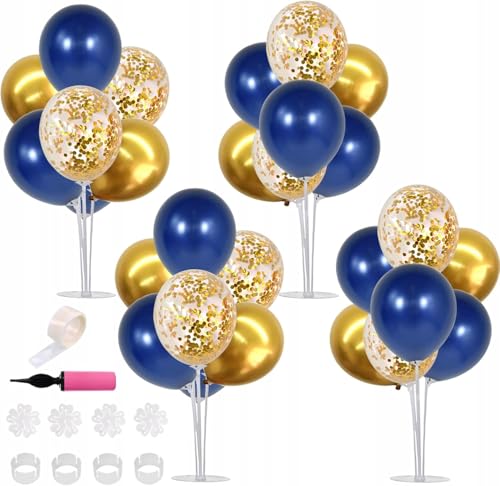 Brokatove Ballons mit Ständern 70cm Set 4er Ständer 32 Luftballons Gold Konfetti Pumpe Brokatove Ballons mit Ständern 70cm Set 4er Ständer 32 Luftballons Gold Konfetti Pumpe von Brokatove
