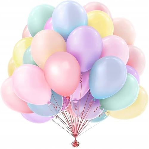 Brokatove PASTELBALONEN PARTIDECO SEITEN MATT SET XXL 50 STÜCK GEBURTHEIT IMPREZA von Brokatove