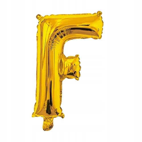 Buchstabe Ballon F gold folienfarben 40cm Name Schriftzug Buchstabe Hochzeit Geburtstag Event von Brokatove