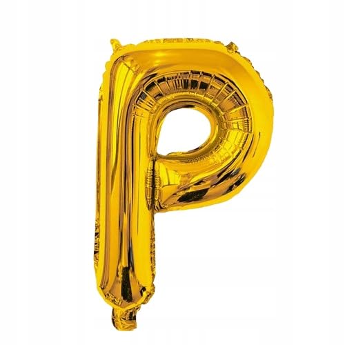 Buchstabe Ballon P Gold Folie 40cm Name Schriftzug Buchstabe Hochzeit Geburtstag Event von Brokatove