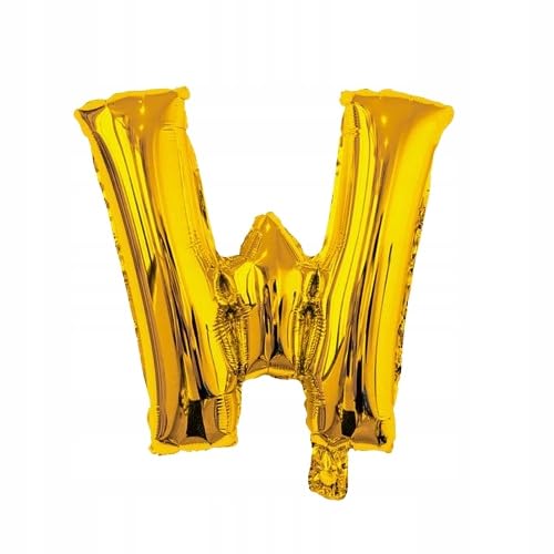 Buchstabe Ballon W gold Folie 40cm Name Schriftzug Buchstabe Hochzeit Geburtstag Event von Brokatove