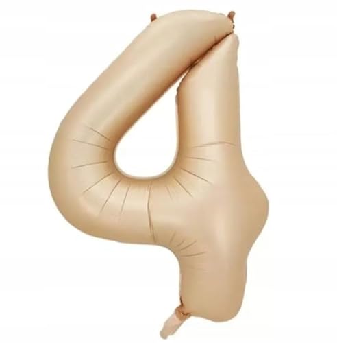 DIFRA 4 BALON VIER BEGE FOLIE IN STIRM 100CM GEBURT EVENT von Brokatove