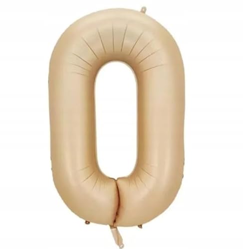 DIFRA BALON 0 ZERO BEGE FOLIE IN DIFER 100CM GEBURTSTAGE von Brokatove