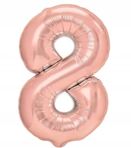 DURCHFOLLBALON ZIRR ACHT 8ROSE GOLD BALON ACHT 100CM von Brokatove