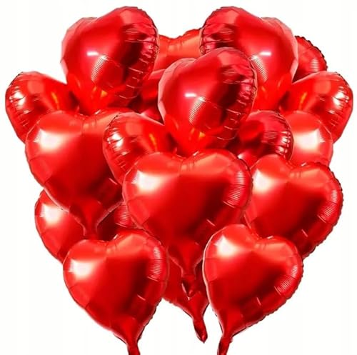 Folienballons Herzen Rot Zum Valentinstag Große Hochzeit Ballon Herz 10pcs von Brokatove