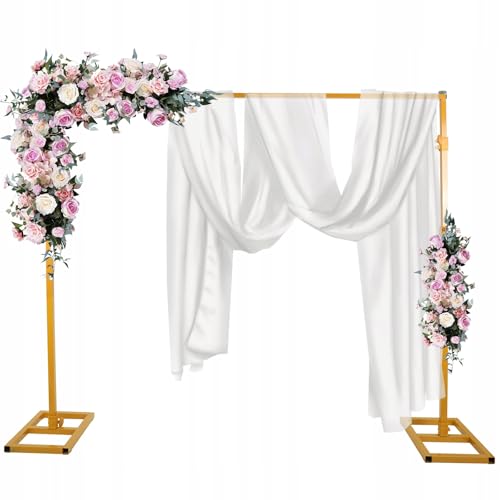 GROSSES GOLDES BALONSTÄNDER STARK Ereignis Hochzeit Einstellbare 3x3m von Brokatove