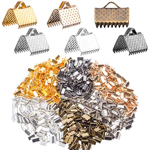 BronaGrand Quetschenden, 600 Stück Legierungsband-Klemmen, gemischte Farben, Bandenden, Crimpenden, Schmuckherstellung, Erkenntnisse für DIY, Choker, Fußkettchen, Basteln BronaGrand Quetschenden, 600 Stück Legierungsband-Klemmen, gemischte Farben, Bandenden, Crimpenden, Schmuckherstellung, Erkenntnisse für DIY, Choker, Fußkettchen, Basteln von BronaGrand