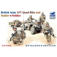 British Army ATV Quad Bike and Trailer w/Soldier von Bronco Models