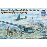 German Tactical Assault Glider DFS 230 B-1 w/Fallschirmjäger (4 Figuren) von Bronco Models