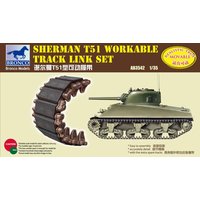 Sherman T51 Workable Track Link Set von Bronco Models