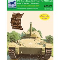 T-72 Track Link(Steel Type)for M24 Light Tank Chaffee (Workable von Bronco Models